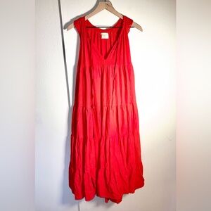 9 SEED REVOLVE oversized cotton gauze beach Resortwear vacation maxi dress OS